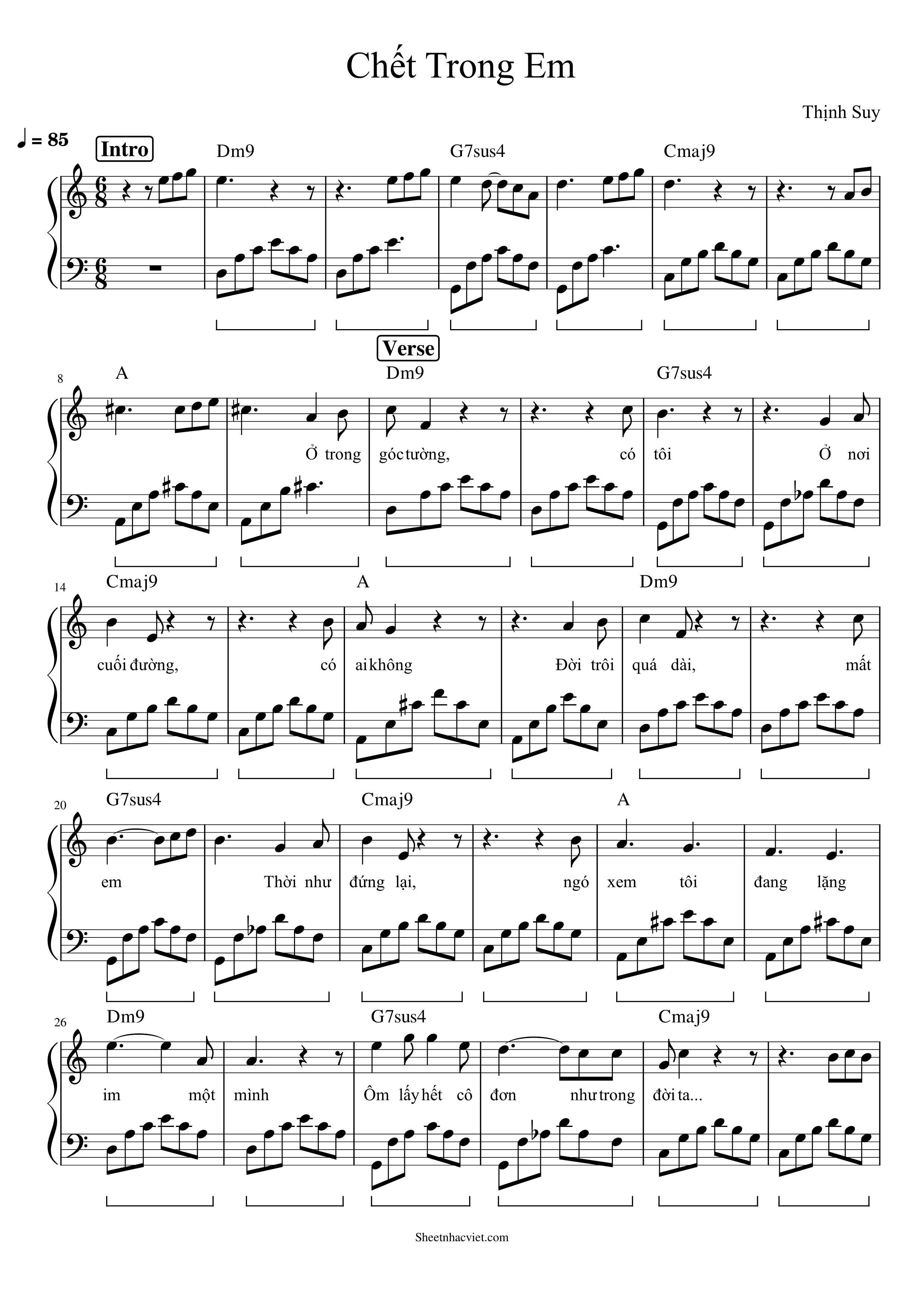 Chết Trong Em – Thịnh Suy