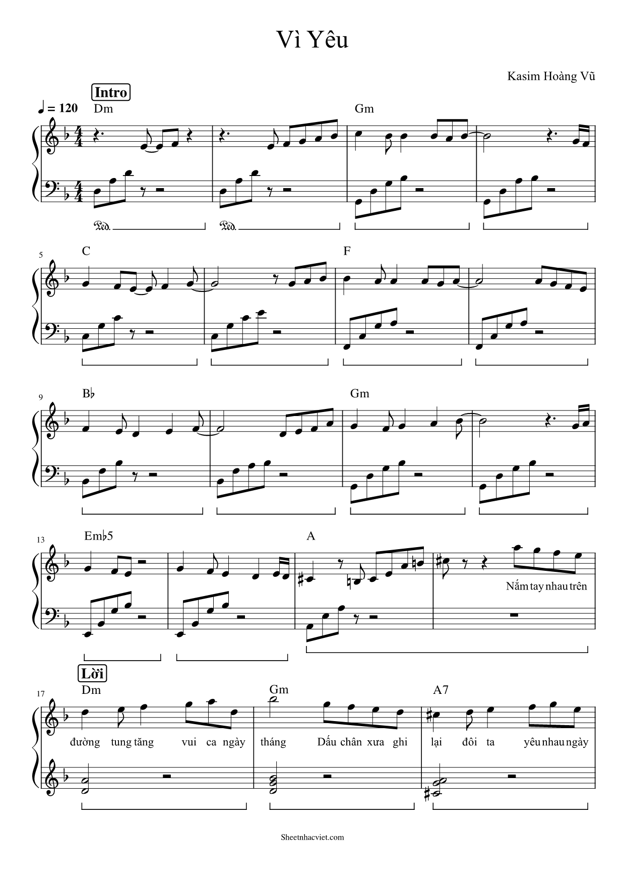 Vì Yêu – Kasim Hoàng Vũ